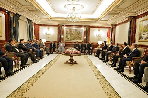 رئیس اقلیم کردستان عراق با هیات ایرانی دیدار کرد