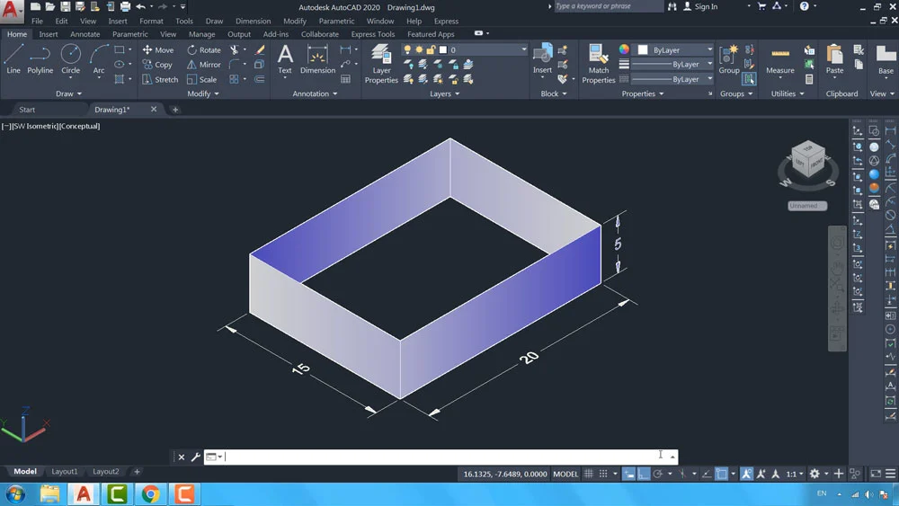 آموزش دستور RECTANGLE در اتوکد برای ترسیم مربع و مستطیل آموزش دستور RECTANGLE در اتوکد برای ترسیم مربع و مستطیل
